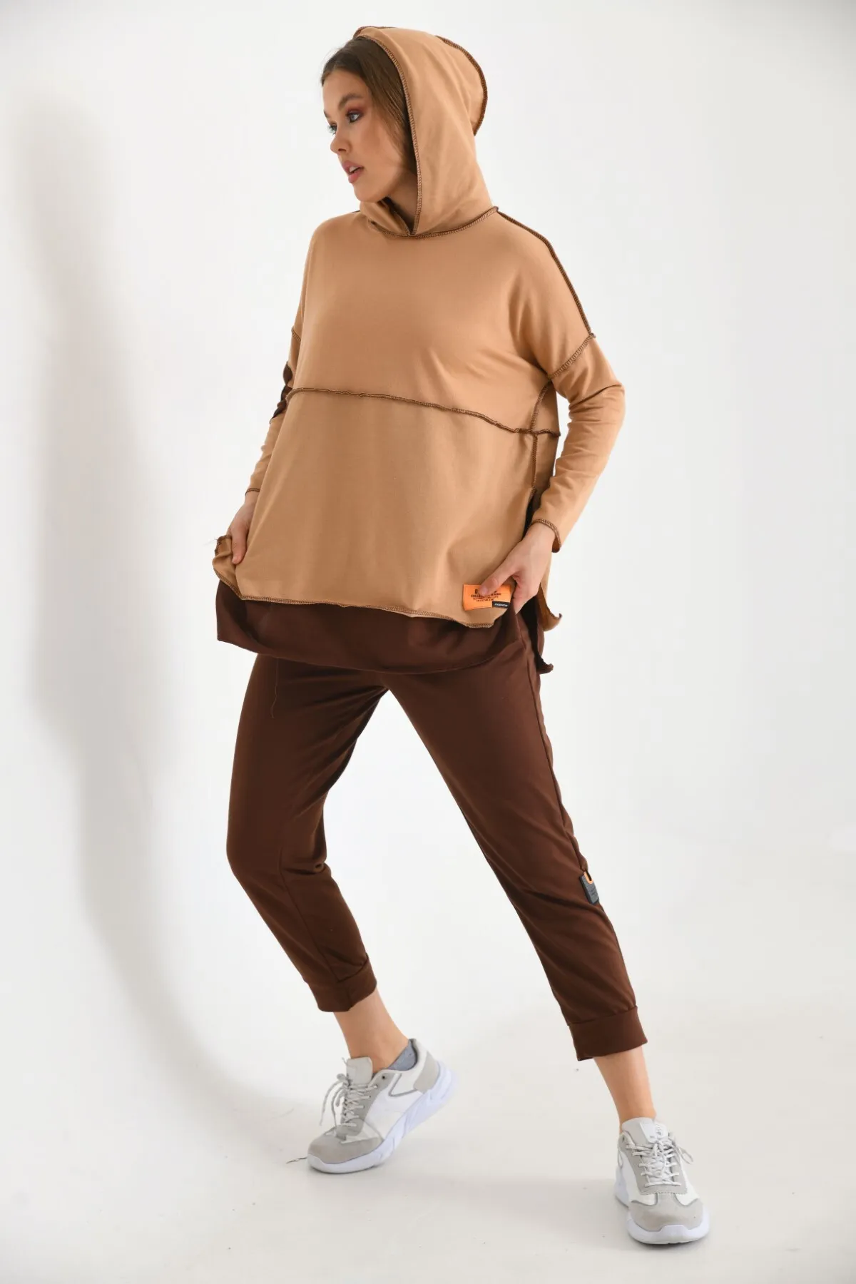 VOLT CLOTHİNG  Trainingsanzug - Braun - Regular Fit