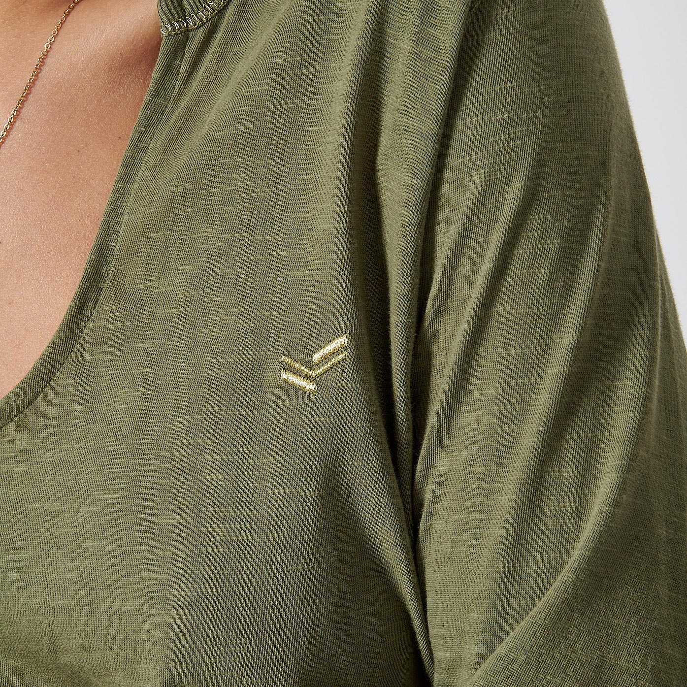 FLORO  T-shirt vert Femme 100% coton