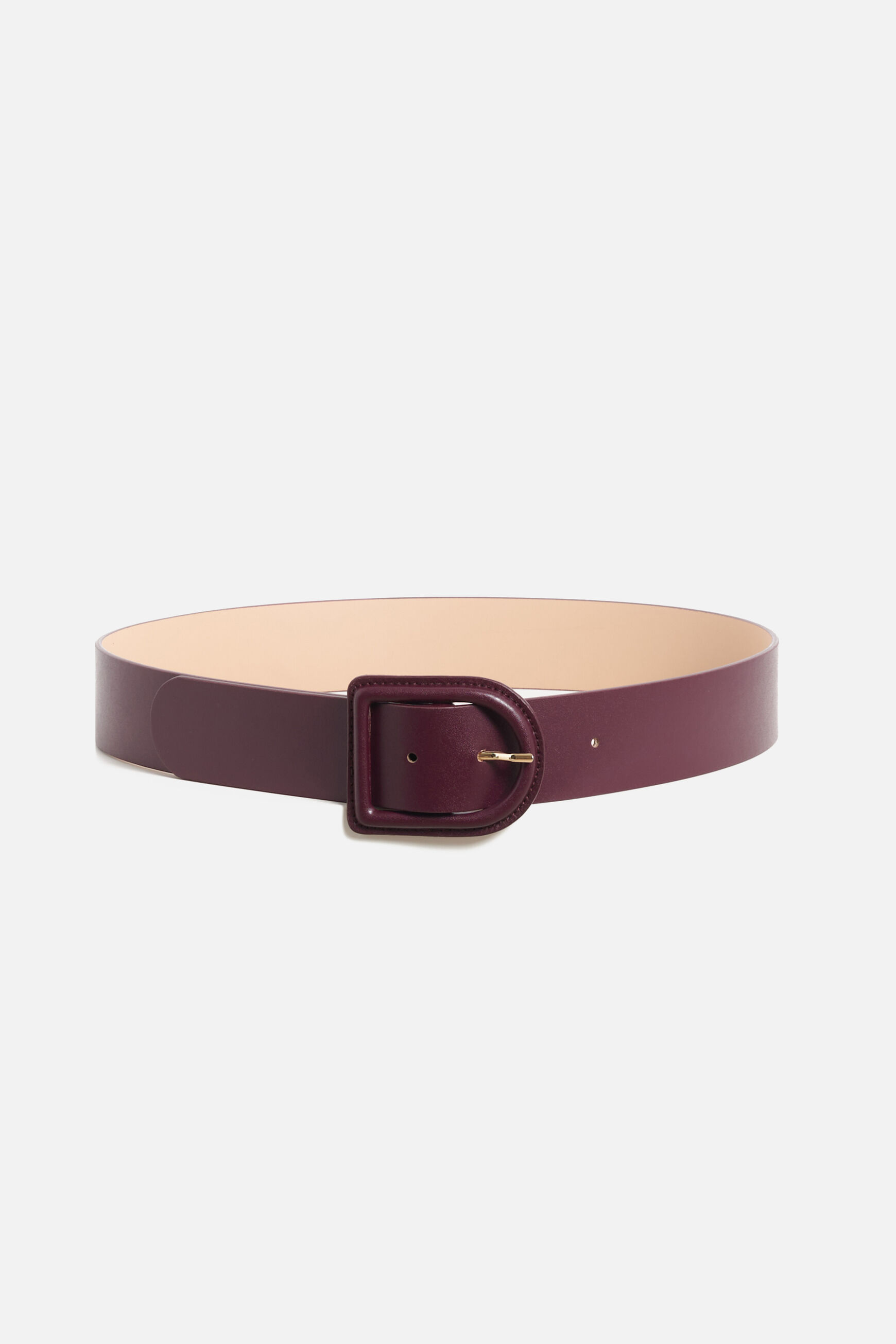 ceinture jack 100% cuir bordeaux femme