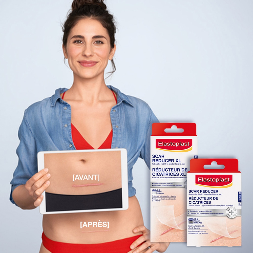 elastoplast Elastoplast Réducteur de Cicatrices XL - Boîte de 21 pansements Pansements réducteurs de cicatrices