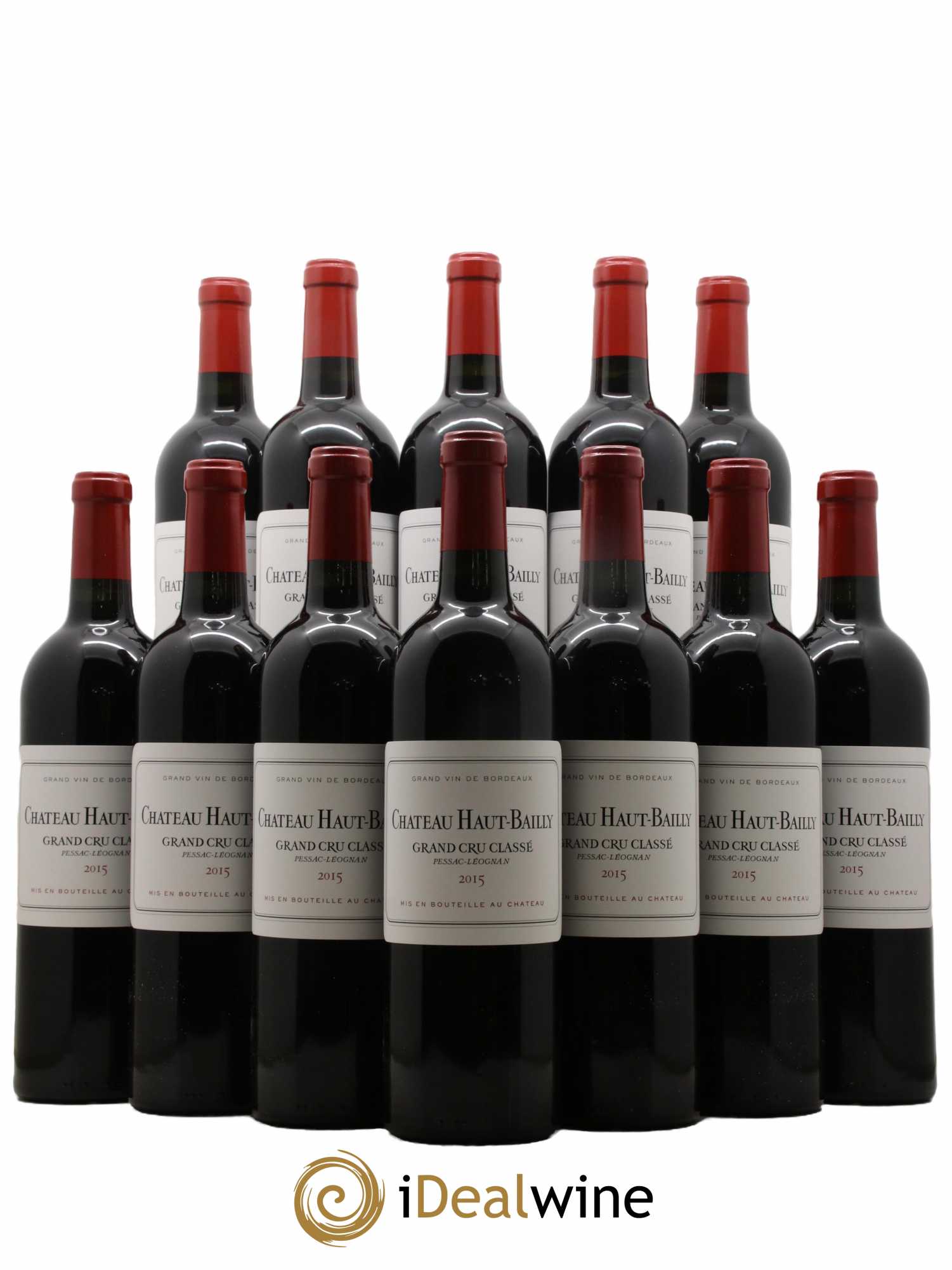 Château Haut-Bailly Cru Classé de Graves  2015 - Lot de 12 Bouteilles