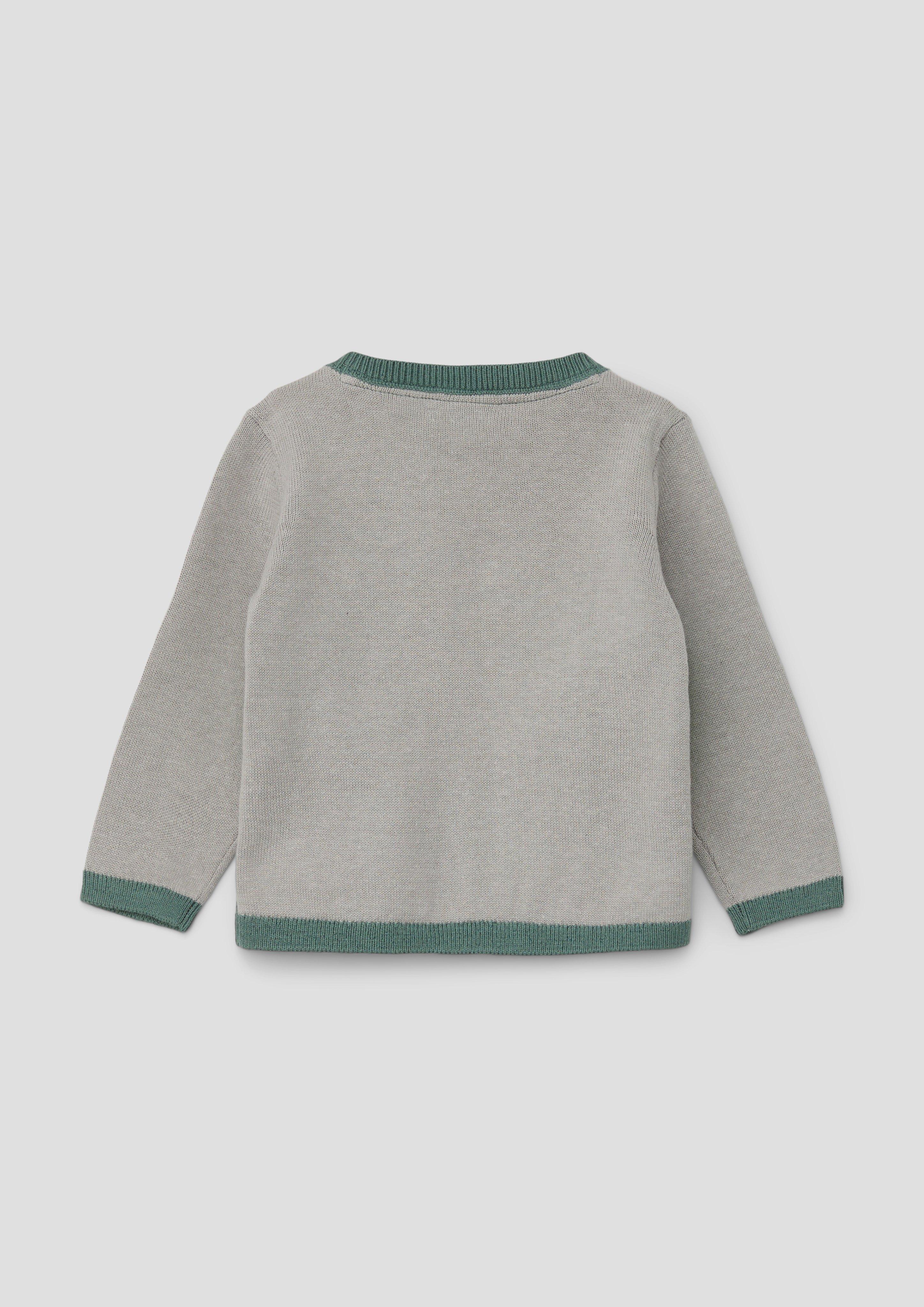 Strickpullover mit Tiermuster  2142746-91X1