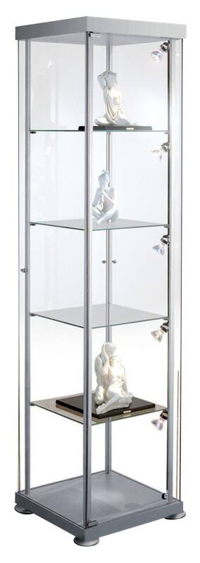 Kerkmann Vitrine Expoline Transparent 425 x 425 x 1.800 mm