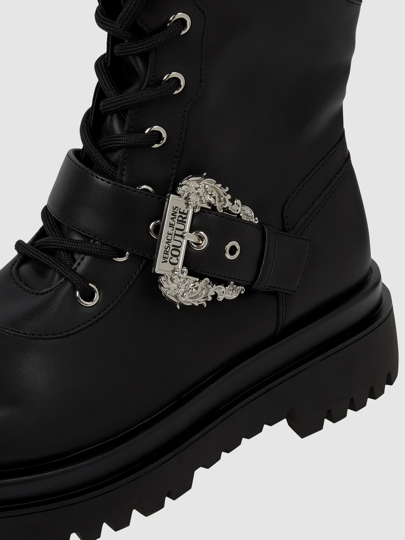 Boots in Leder-Optik Modell 'Fondo Drew' in schwarz