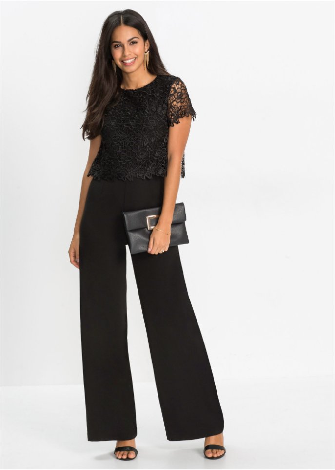 Jumpsuit mit Spitze