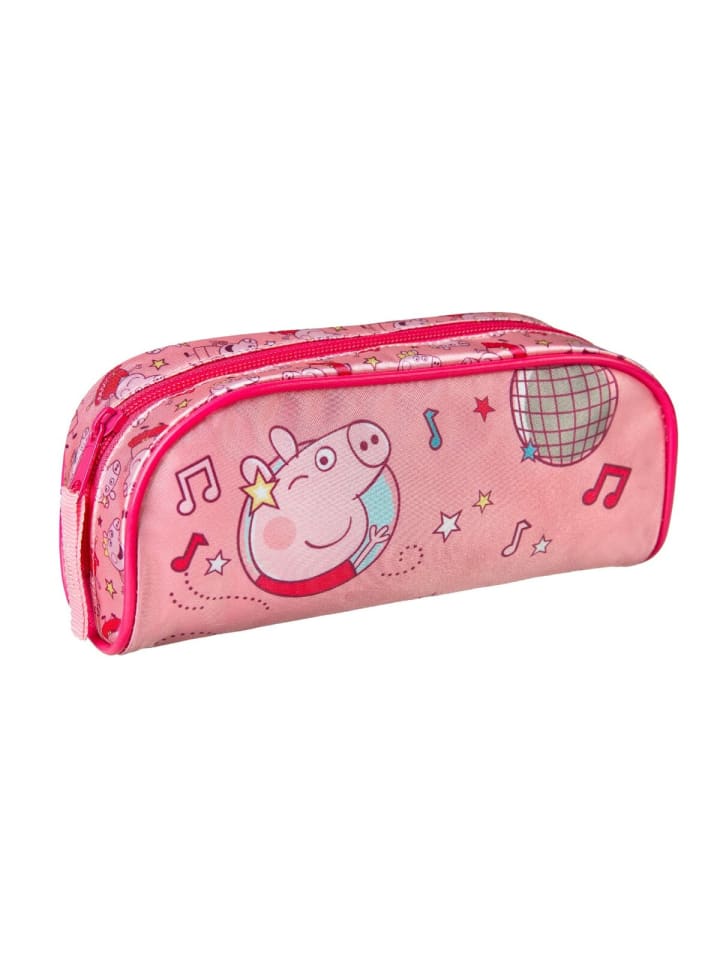 Peppa Pig Federmäppchen Stylisches Etui für Stifte und Bleistifte in Rosa günstig kaufen 22 cm