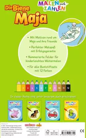 Die Biene Maja: Malen nach Zahlen ab 3