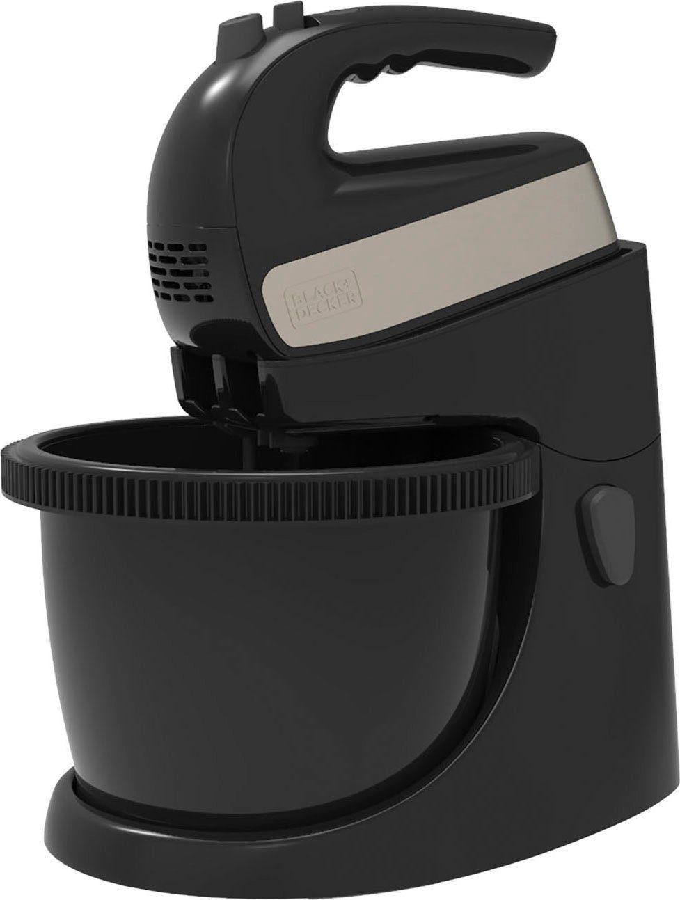 Black + Decker Handmixer BXMXA500E / ES9130090B mit Schüssel, 500 W