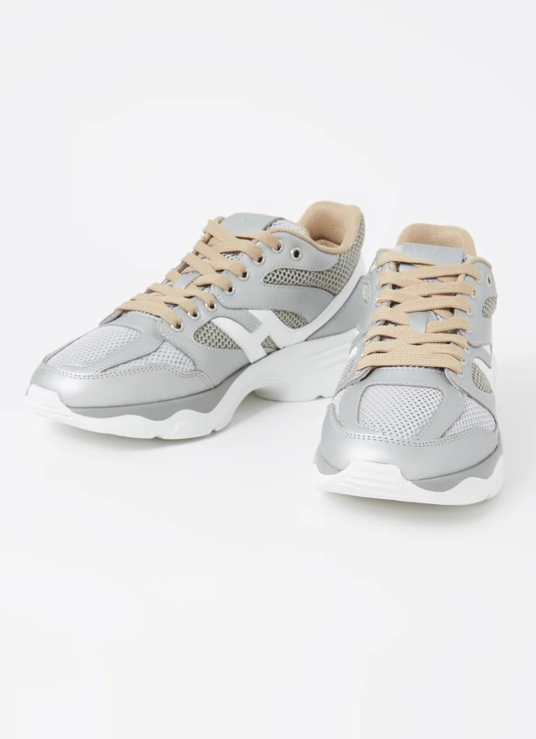 Hogan Jogging H665 bőr tornacipő hálós részletekkel