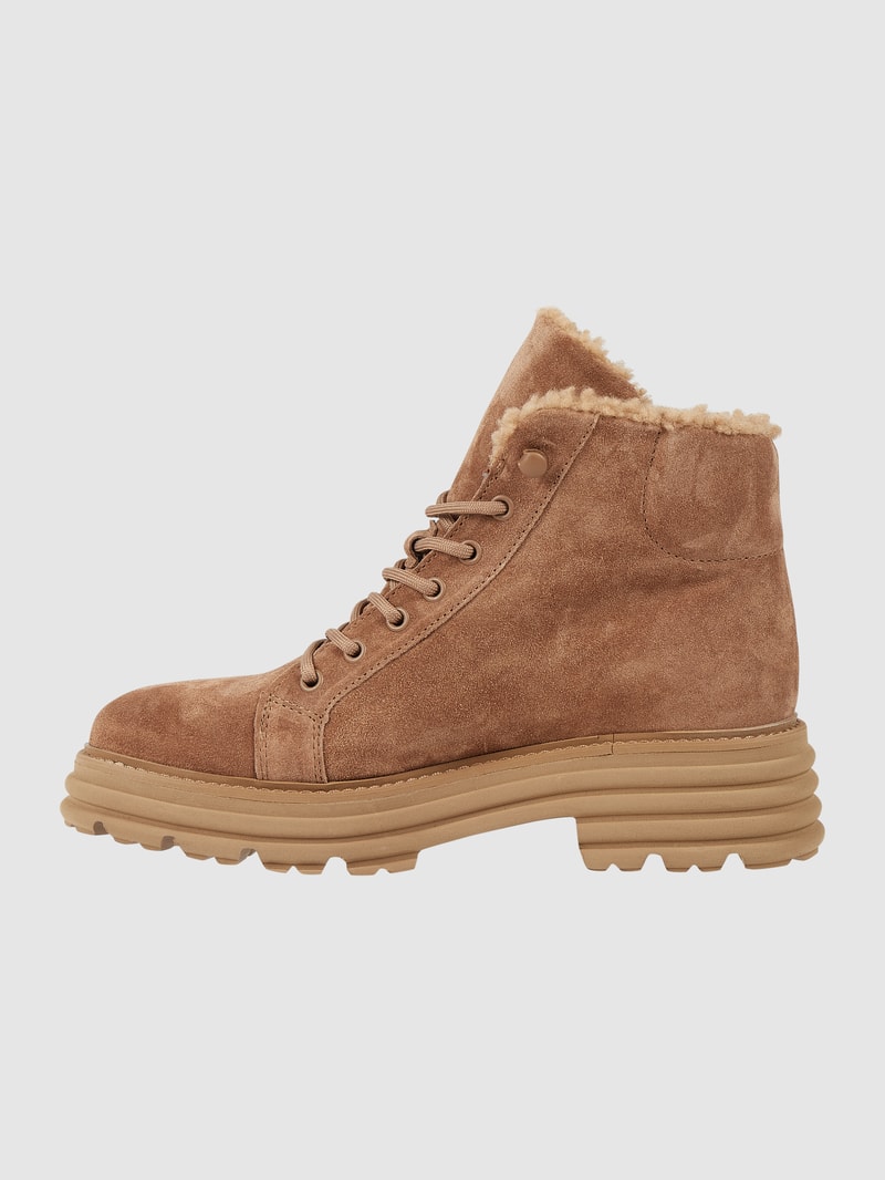 Boots mit Teddyfutter in camel