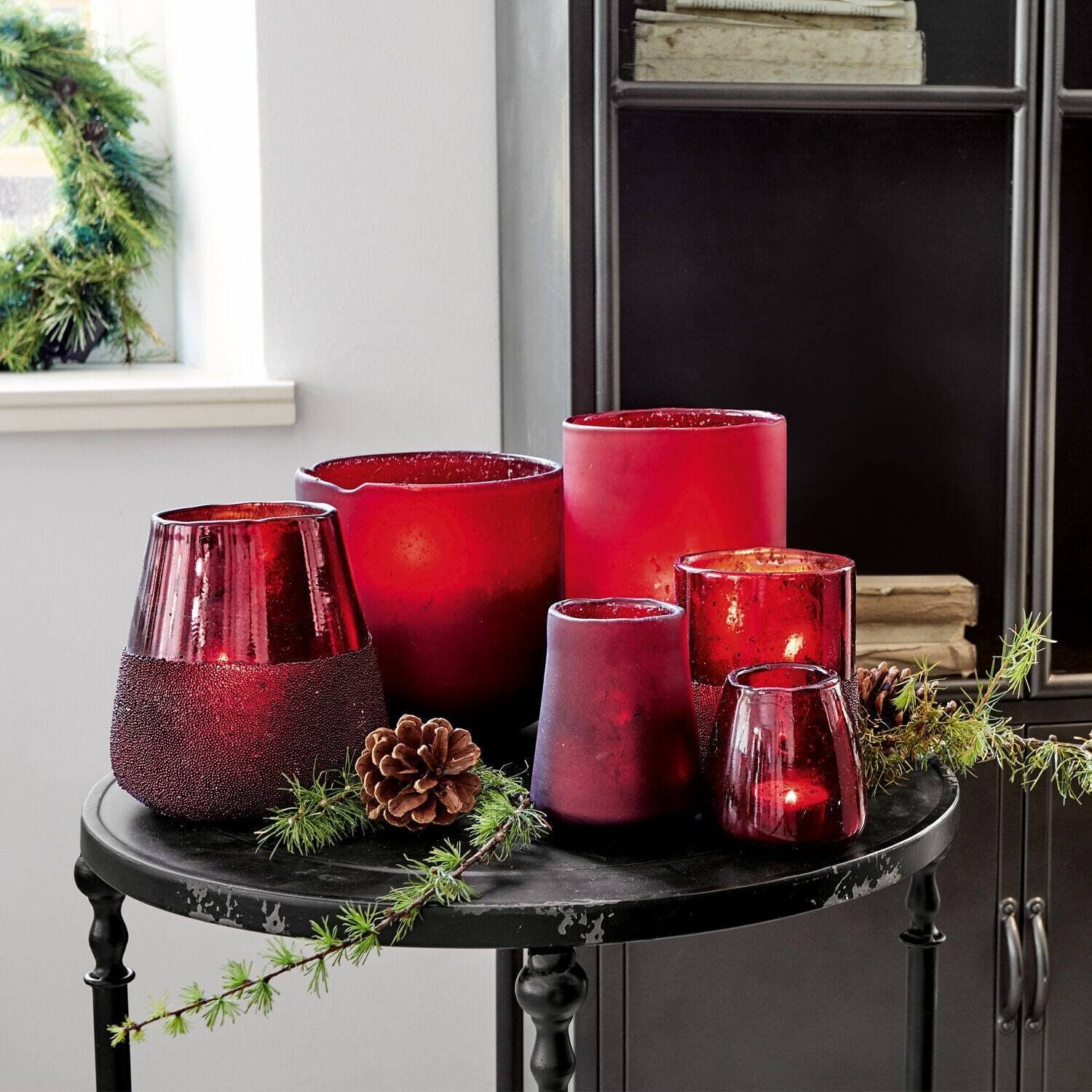 Mirabeau Windlicht Windlicht 6er Set Paro rot