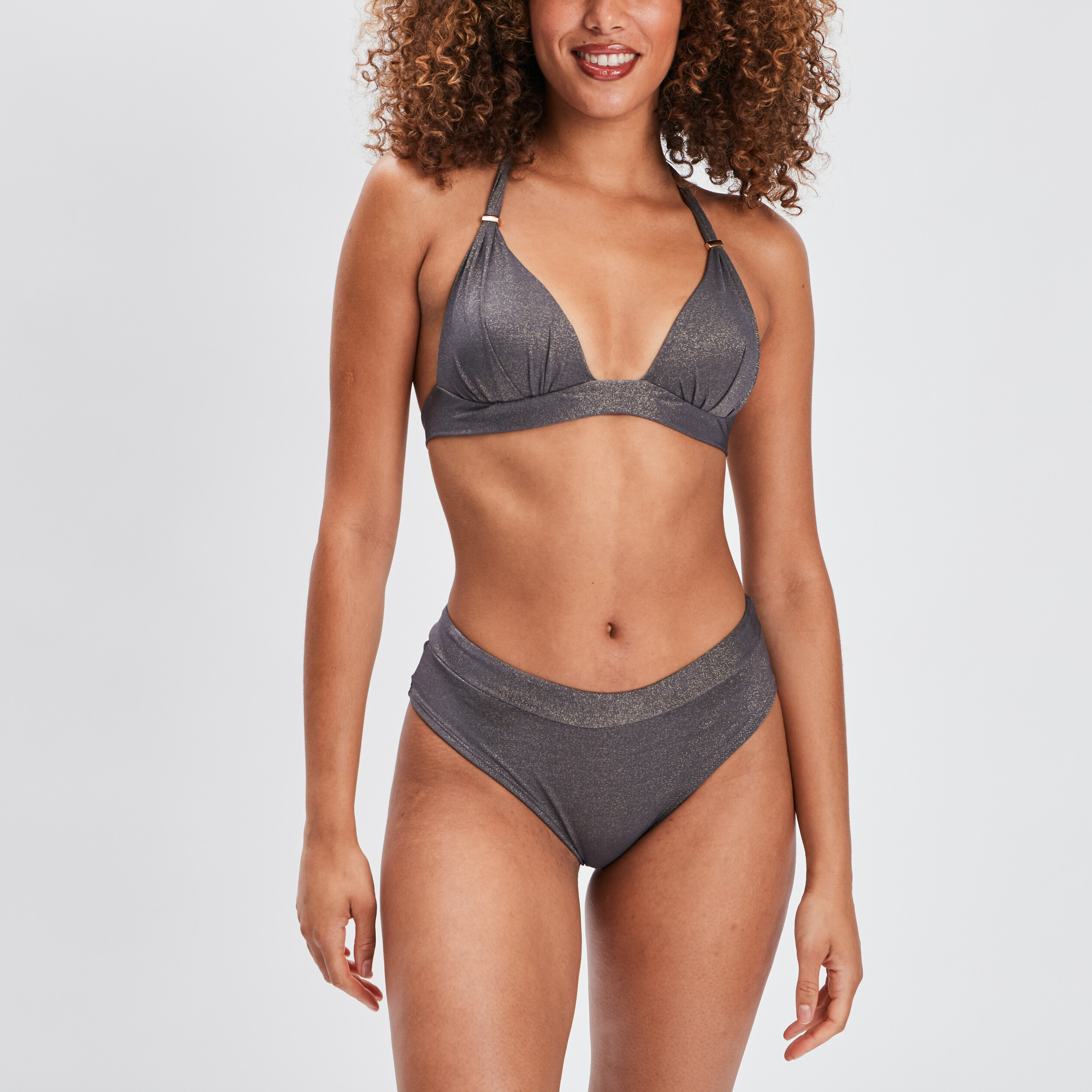 Haut de maillot de bain vert kaki femme | La Halle
