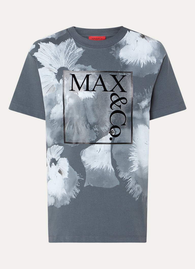 T-shirt Max & Co Teeflowers con logo stampato