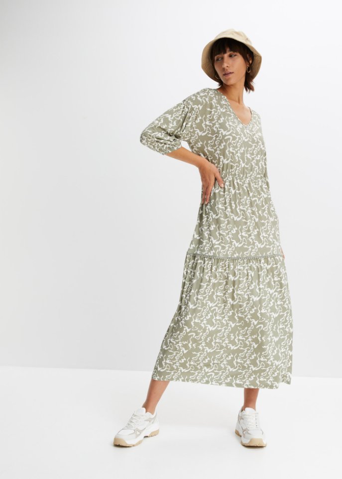 Maxikleid mit Cut-Out