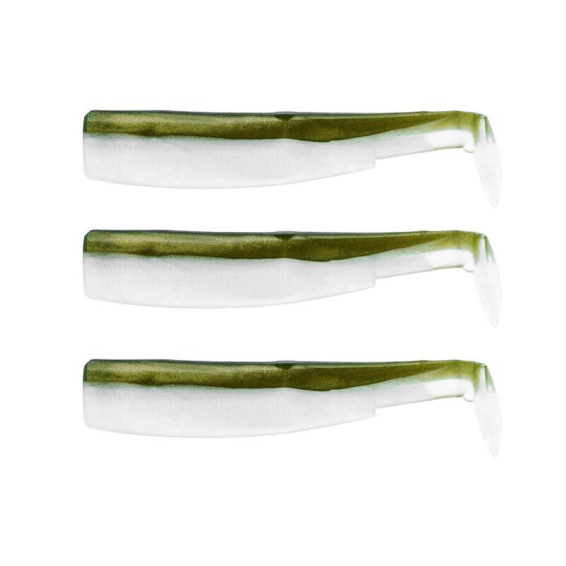 Fiiish Soft Lure Black Minnow Body 105 10.5cm (X3)