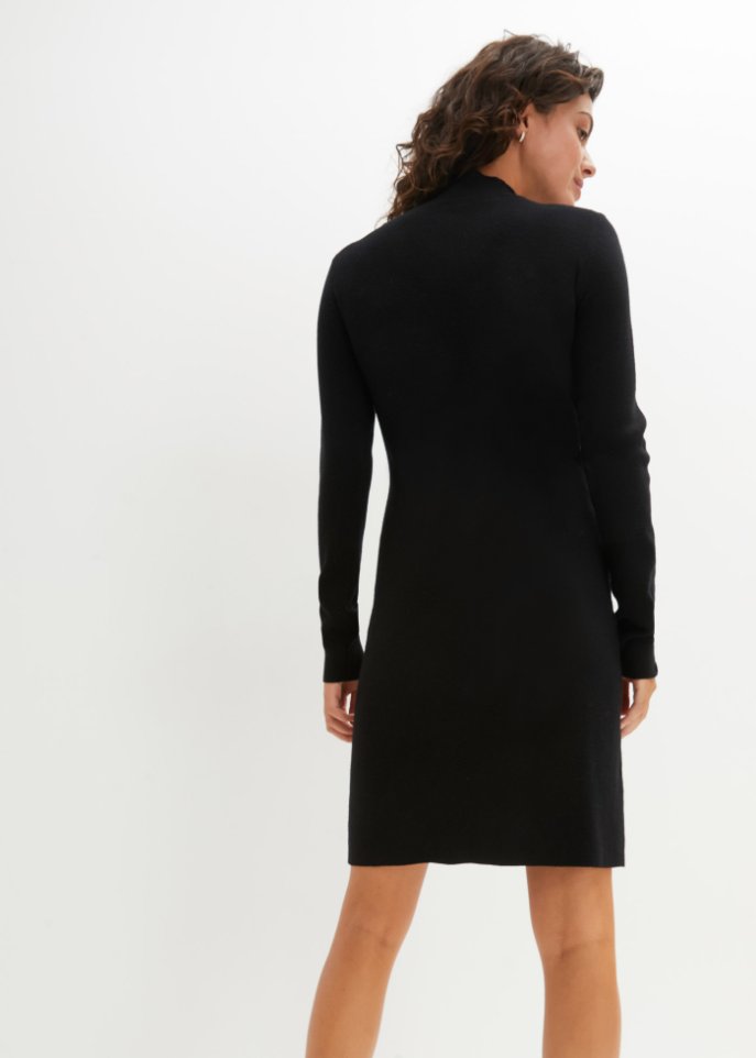 Strickkleid mit Patten-Taschen