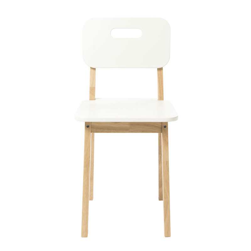 Chaise primaire blanche et naturelle Oxybul