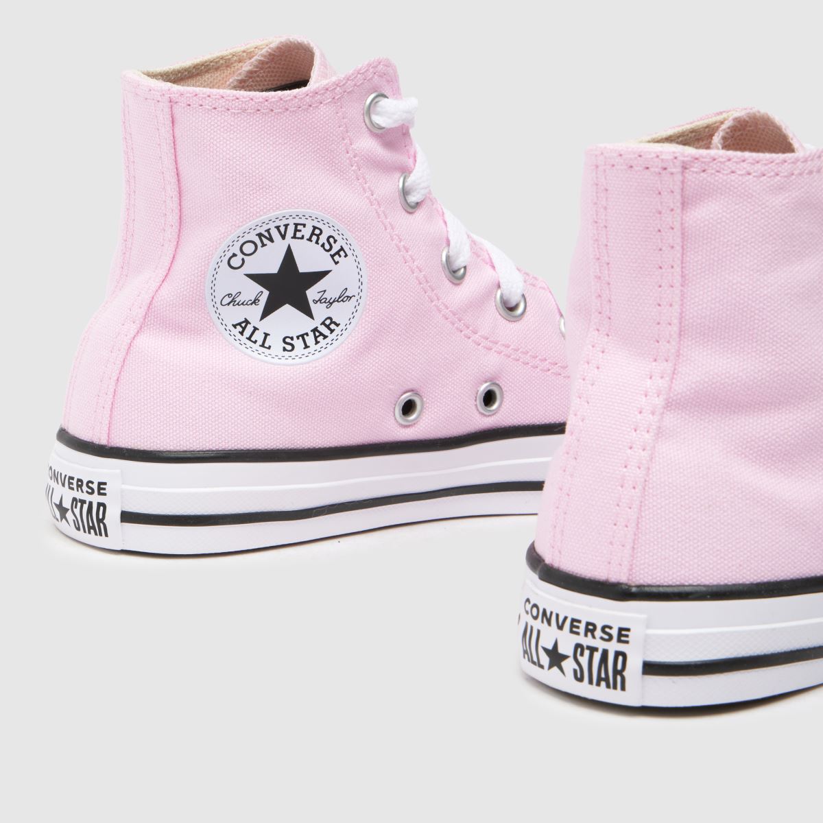 Converse ljusrosa All Star Hi flickor juniorsneakers