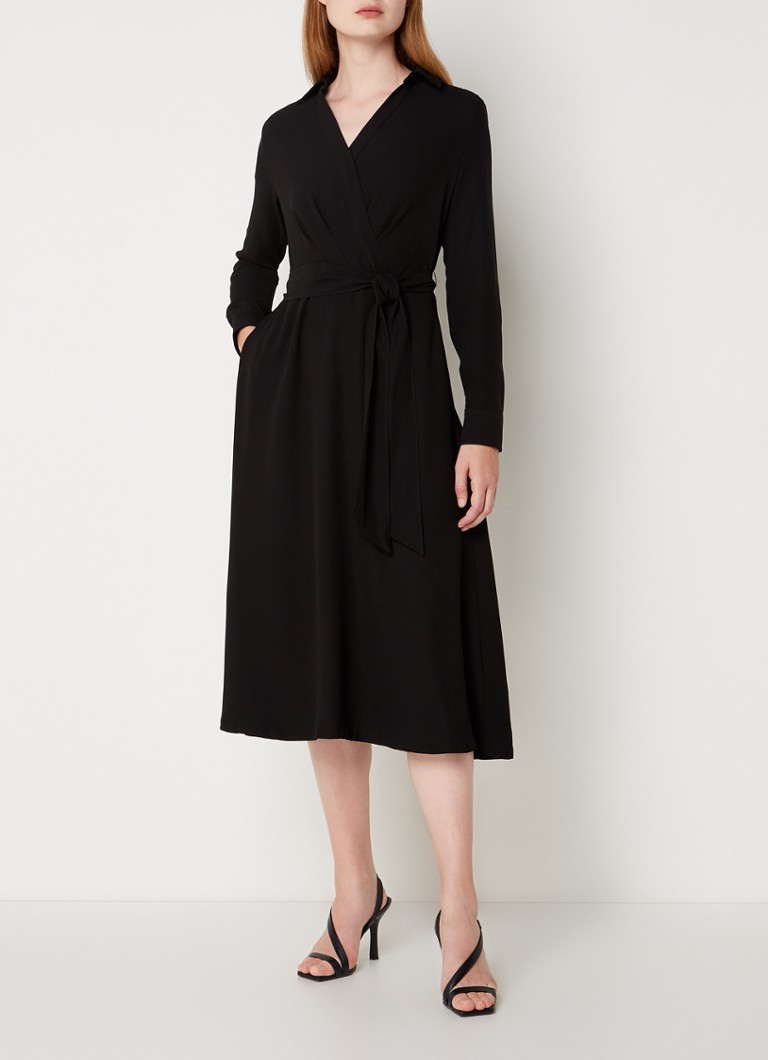 Vestido túnica midi de Ralph Lauren con cinturón anudado