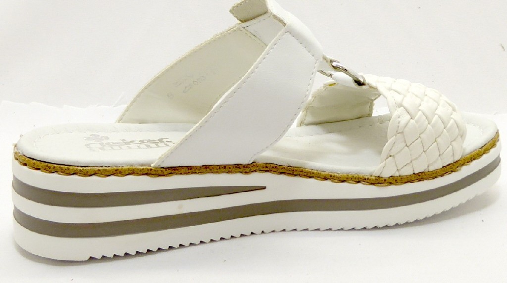 RIEKER Klassische Sandalen weiss