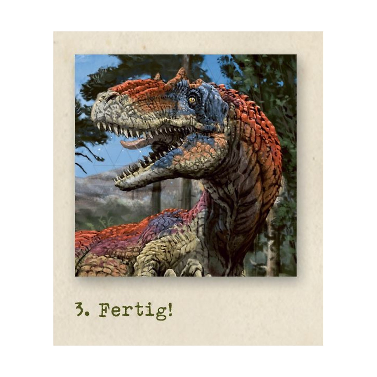 Stickern nach Zahlen T-Rex World