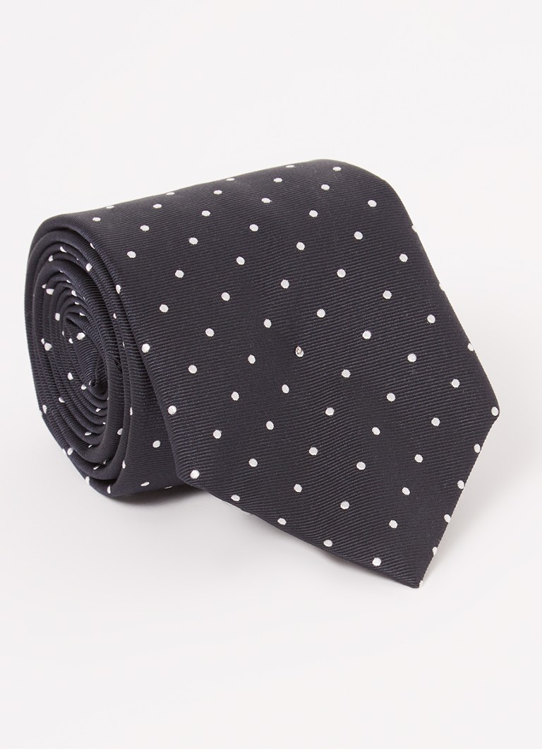 Cravatta HUGO BOSS in misto seta con righe stampate