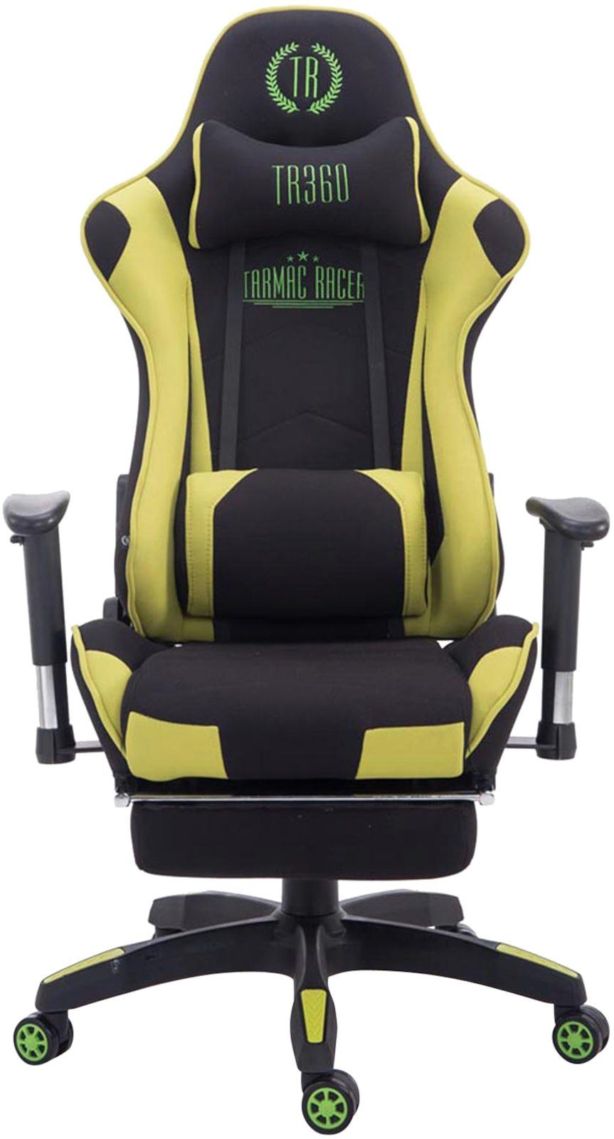 CLP Gaming Chair Turbo mit Fußablage, Höhenverstellbar und drehbar