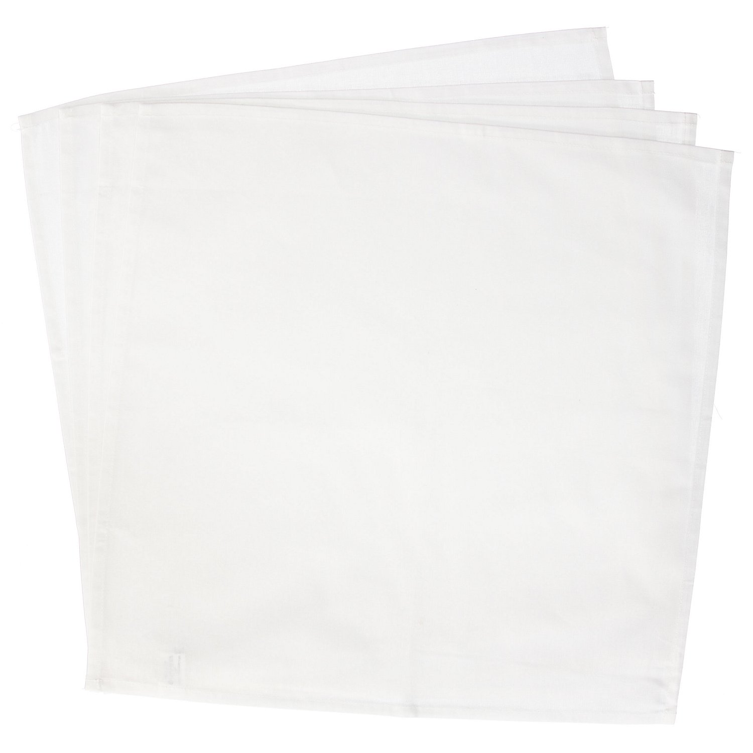 buttinette Stoffservietten, weiß, 45 x 45 cm, 4 Stück