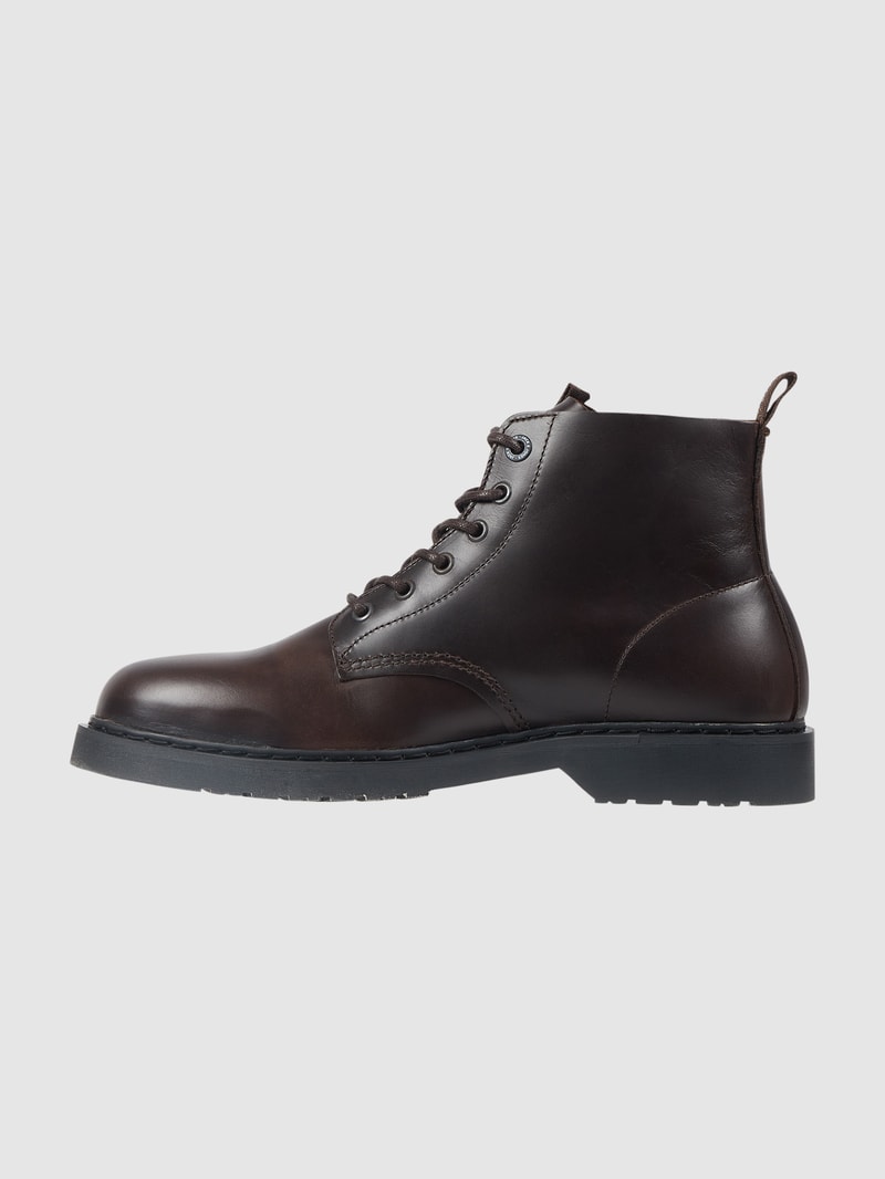 Boots aus Leder Modell 'Hastings' in dunkelbraun