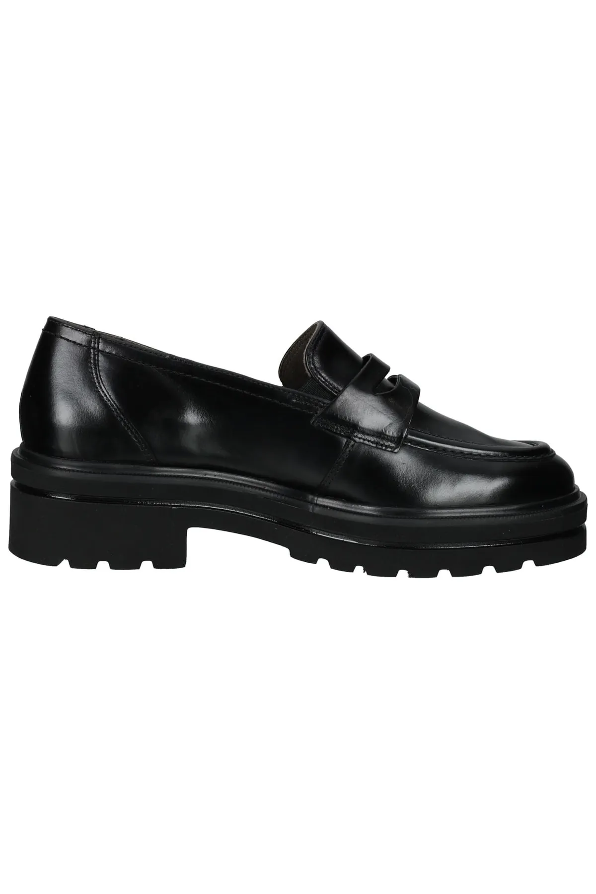 Paul Green  Flacher Schuh - Schwarz - Blockabsatz