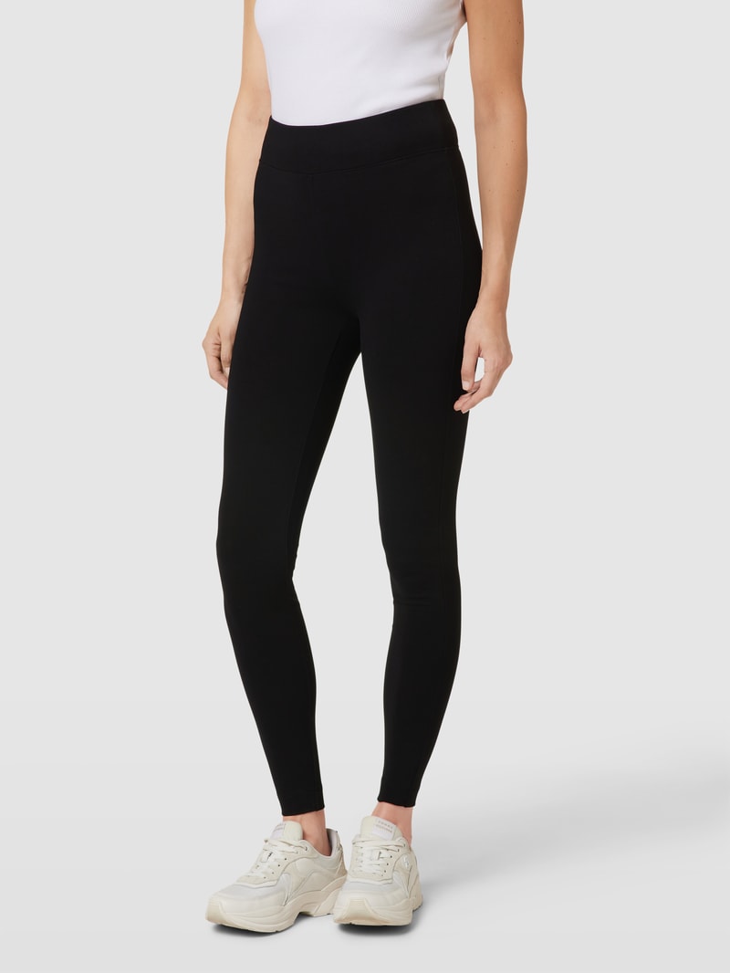 Leggings mit elastischem Bund in schwarz