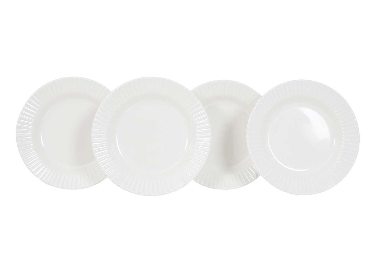 Gimex Royal Line Ivory Set mit 4 tiefen Tellern