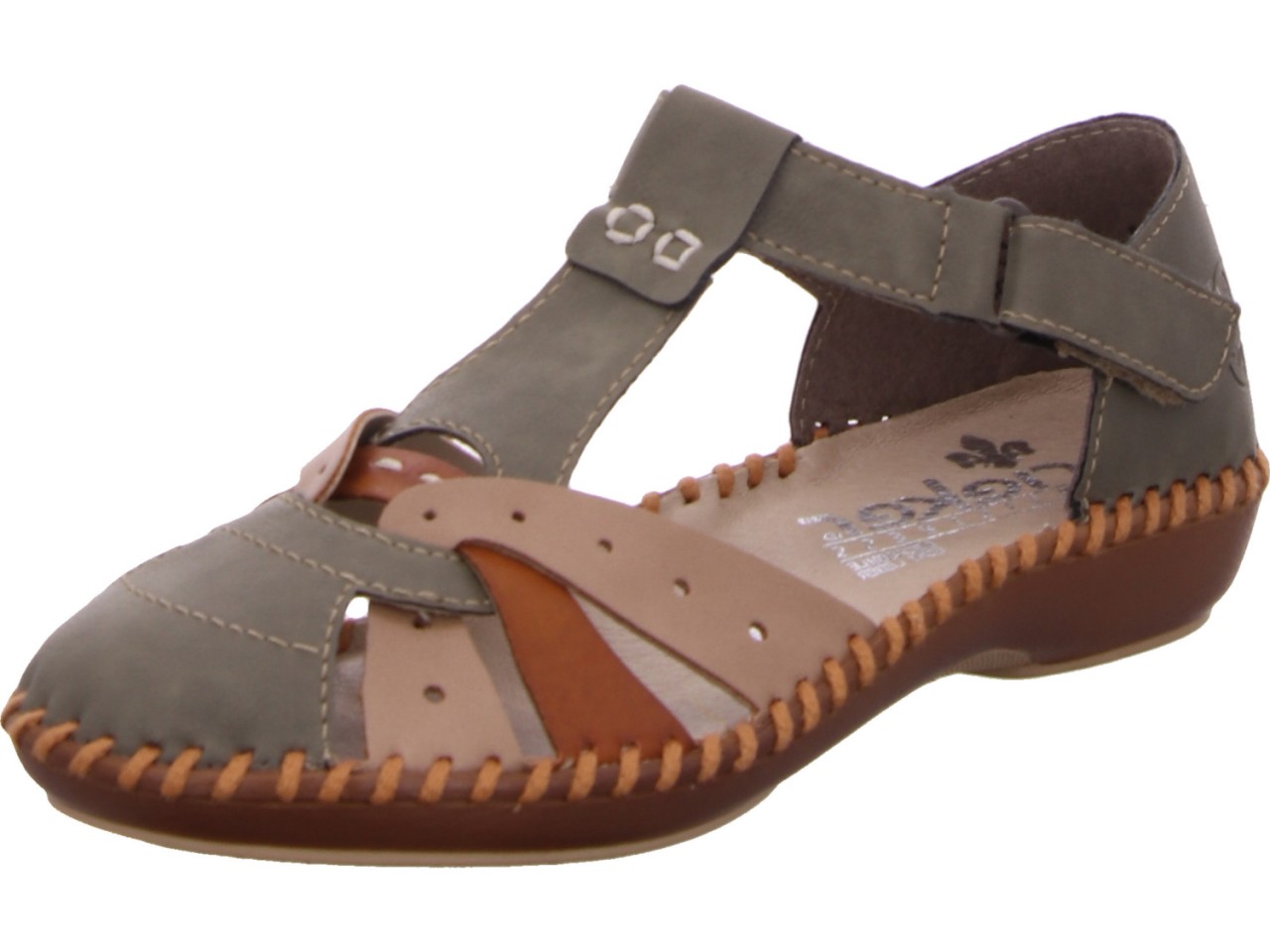 RIEKER Sportliche Slipper grün