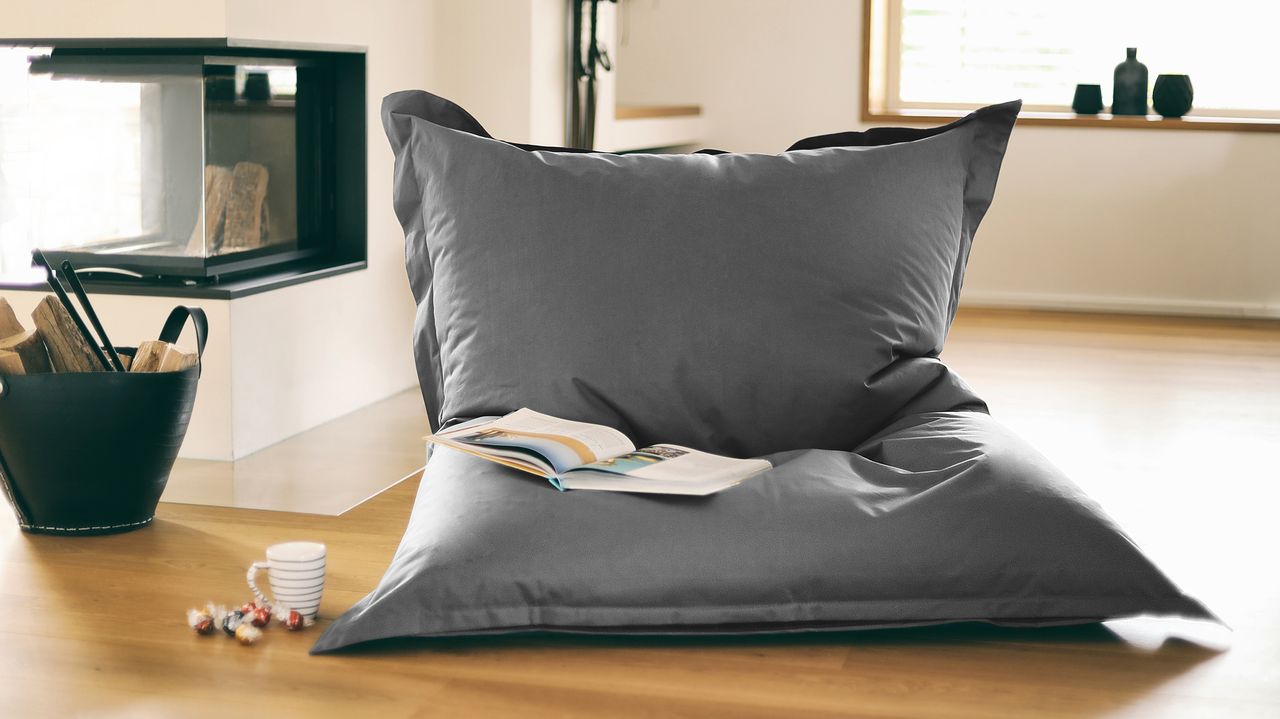 Kinzler Outdoorfähiger Riesensitzsack ca. 140 x 180 cm, Farbe anthrazit