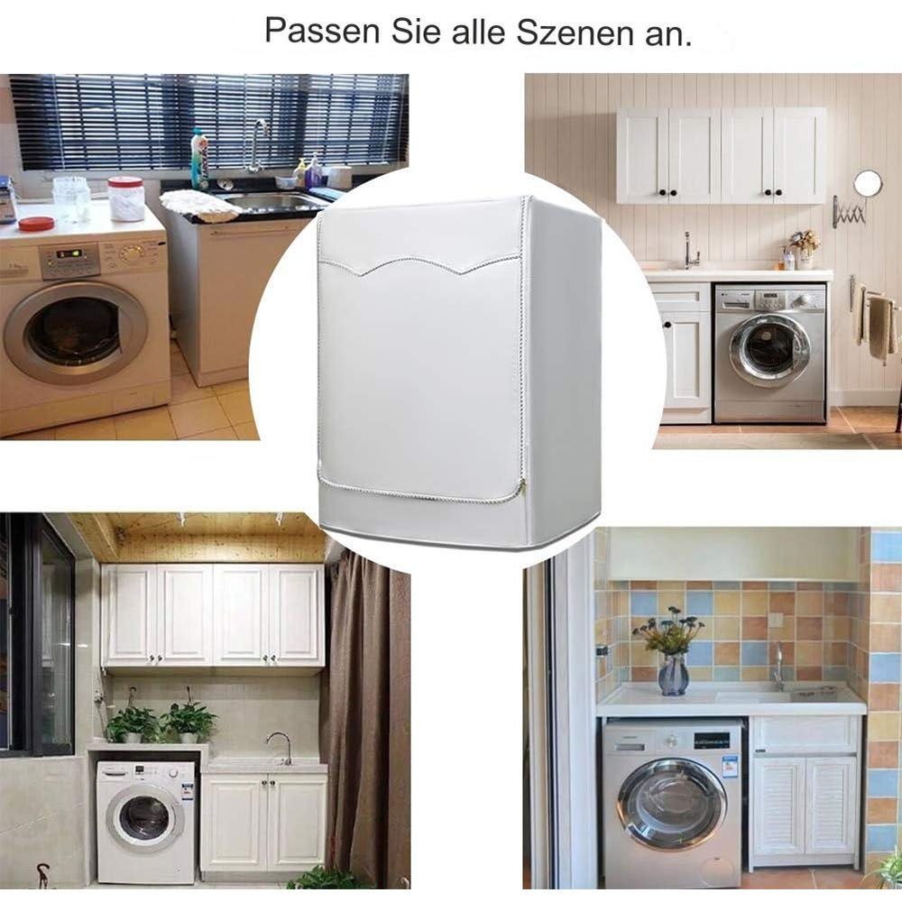 FELIXLEO Wäschespinne-Schutzhülle Waschmaschinen-Abdeckung Silber60*55*85cm