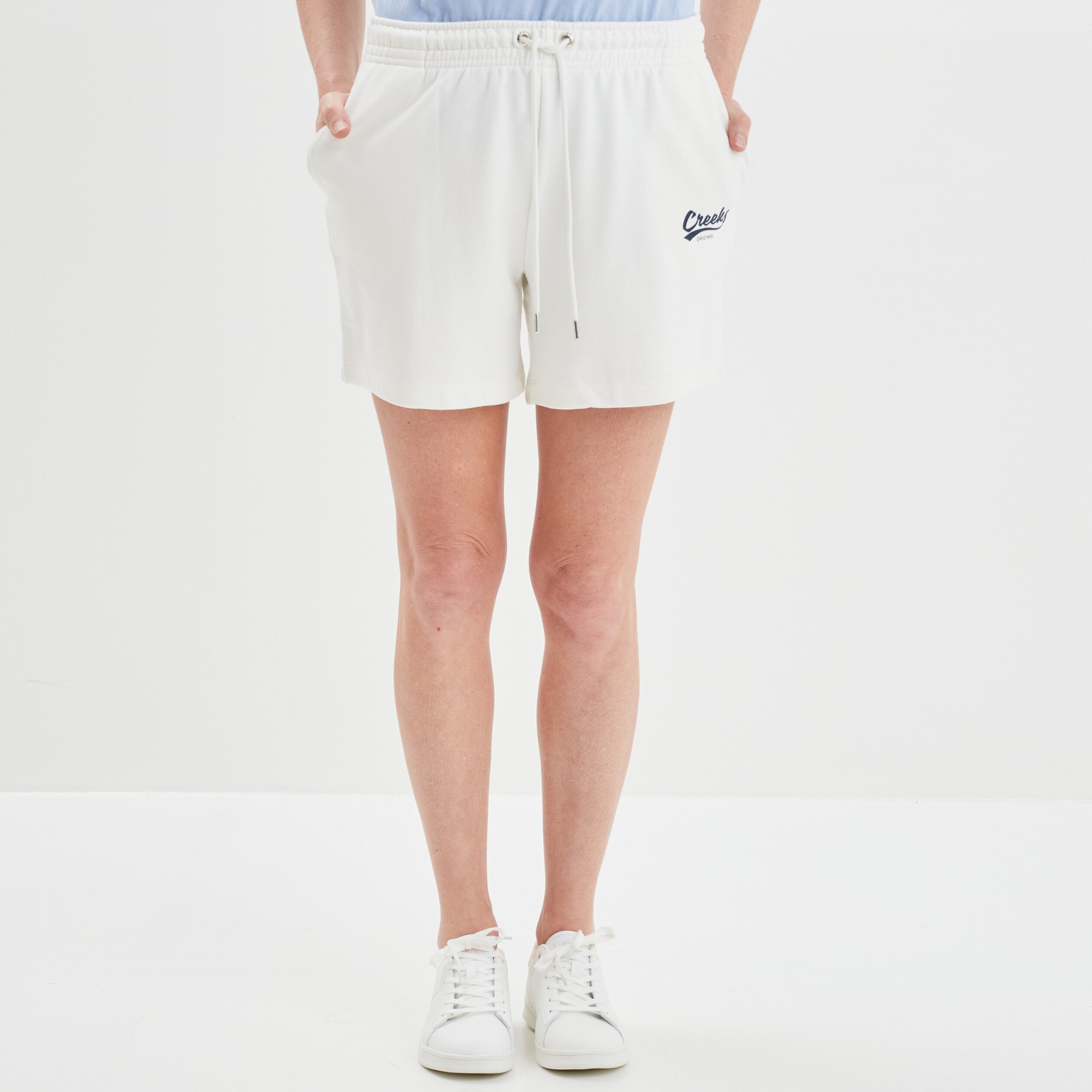 Jogging-Short boyfriend Creeks sable femme | La Halle