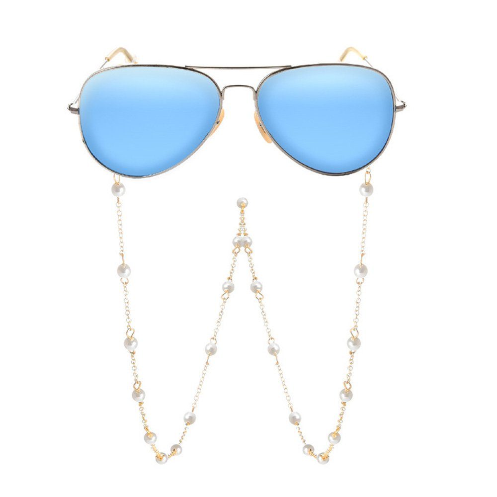 Tian Dee Brillenkette Einfache Perlen Sonnenbrillenkette Kette Brillenkette Brillen Zubehör