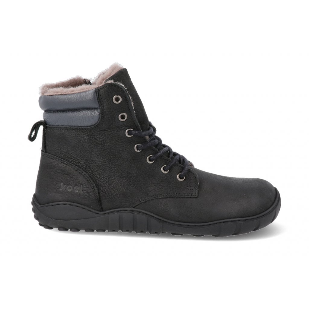 Koel4kids Luka Hydro Lambswool Black 05L004.237-000 Winterbarfußstiefeletten