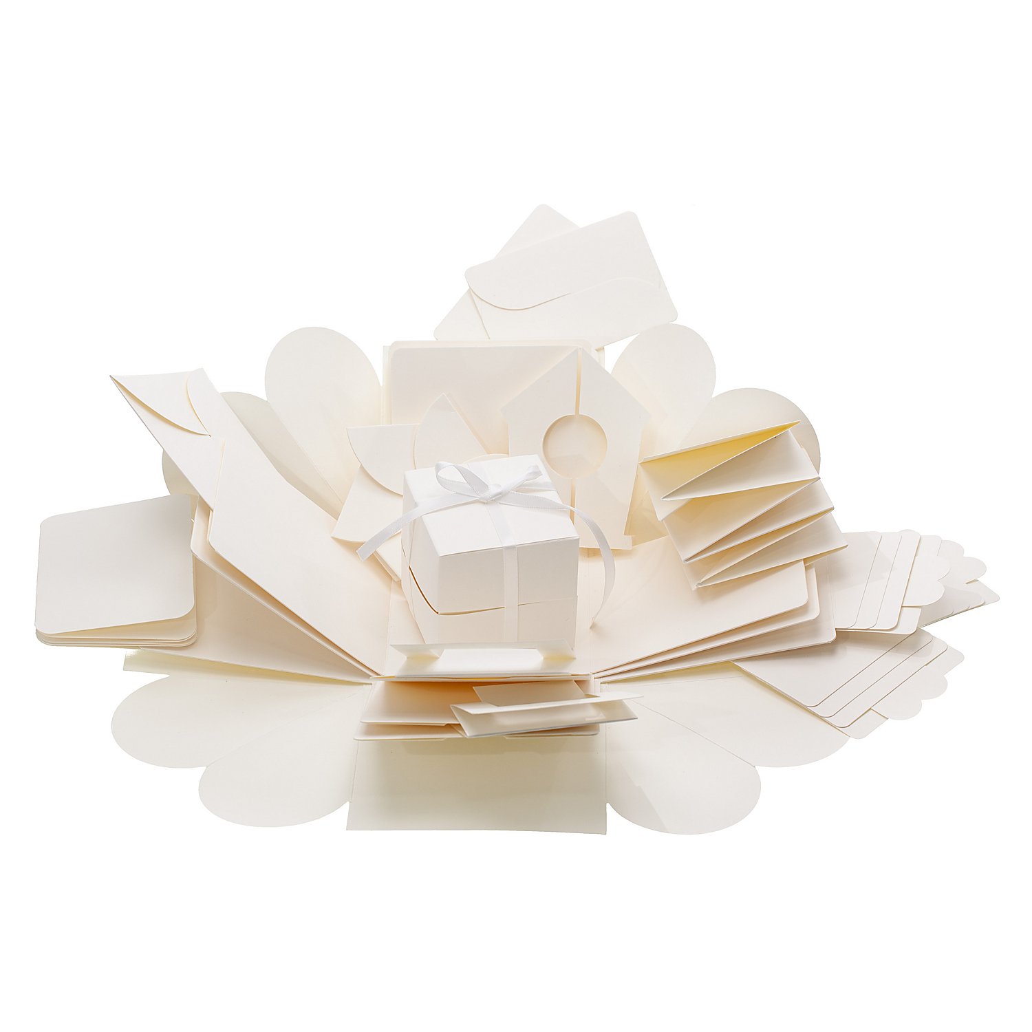 Explosionsbox, creme, 12 x 12 x 12 cm