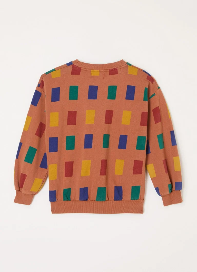 Pulover BOBO CHOOSE Color Game din bumbac organic tricotat fin