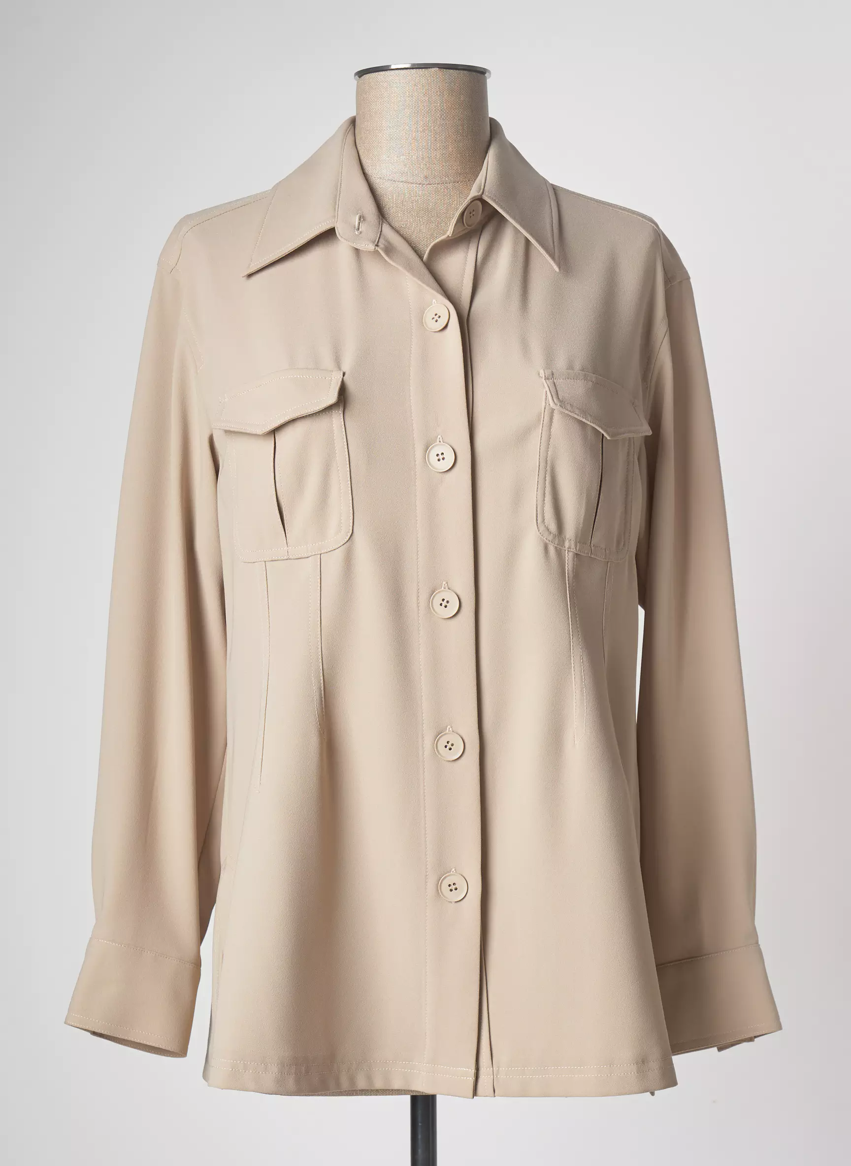 Bruno Saint Hilaire Chemisiers Femme couleur beige