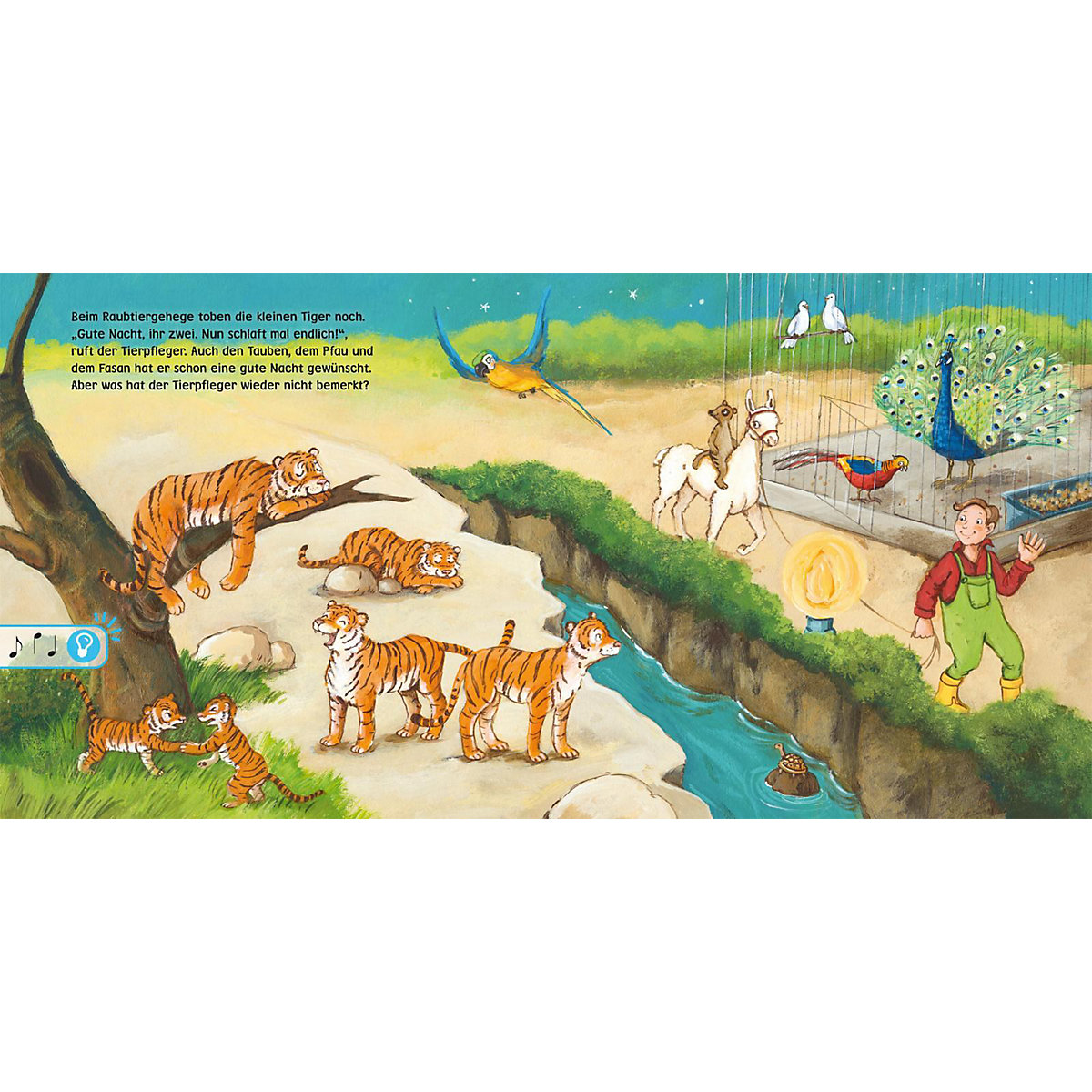 Hör mal (Soundbuch): Mach mit - Pust aus: Gute Nacht im Zoo