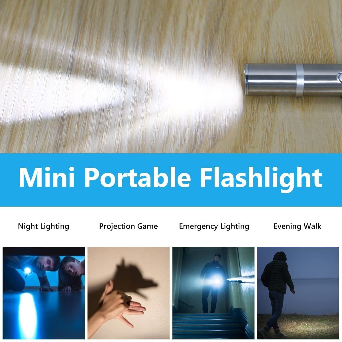 CALIYO Laserpointer LED Pointer Katzen Hund Spielzeug Haustier LED Light Licht Pointer, mit USB Wiederaufladbar