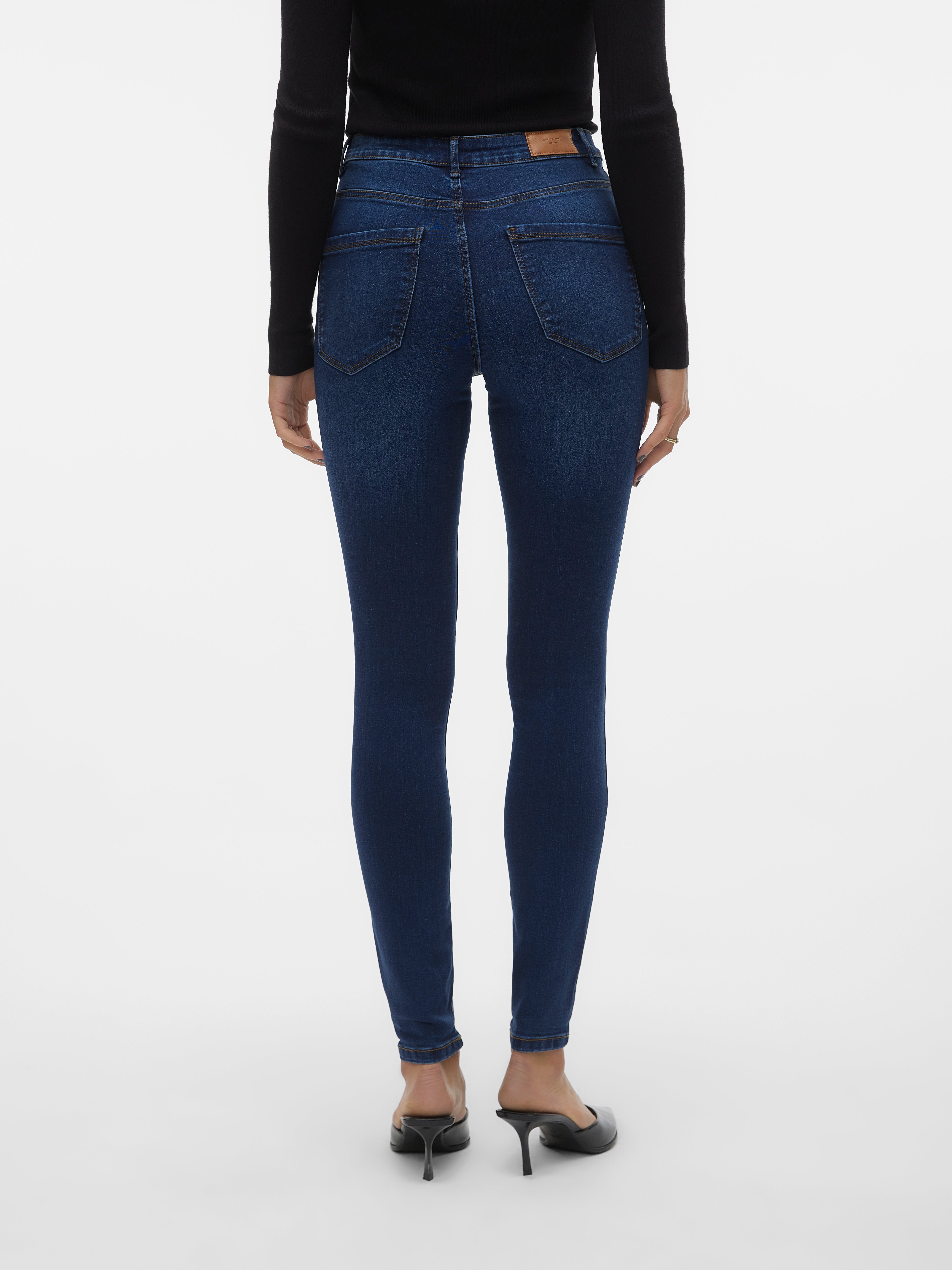 VMSOPHIA Hohe Taille Slim Fit Jeans