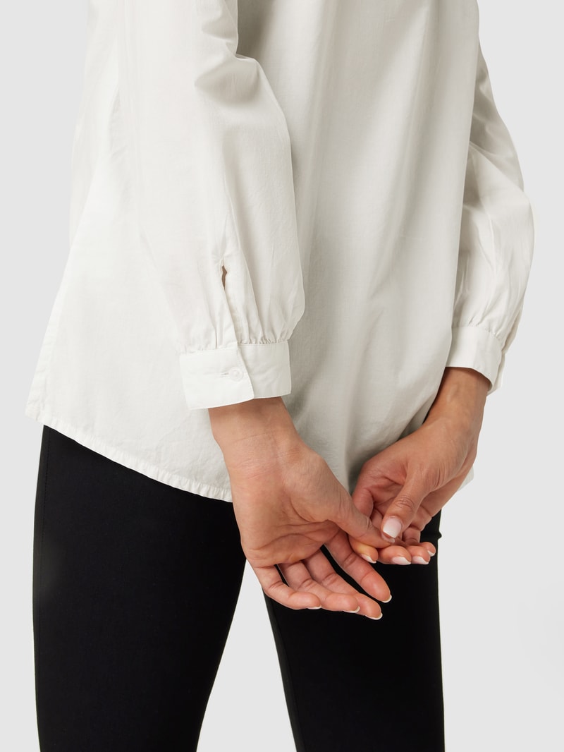 Umstands-Hemdbluse aus Bio-Baumwolle in offwhite