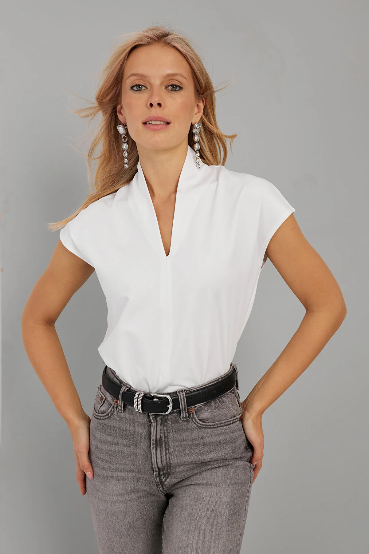 Cool & Sexy  Bluse - Weiß - Regular Fit