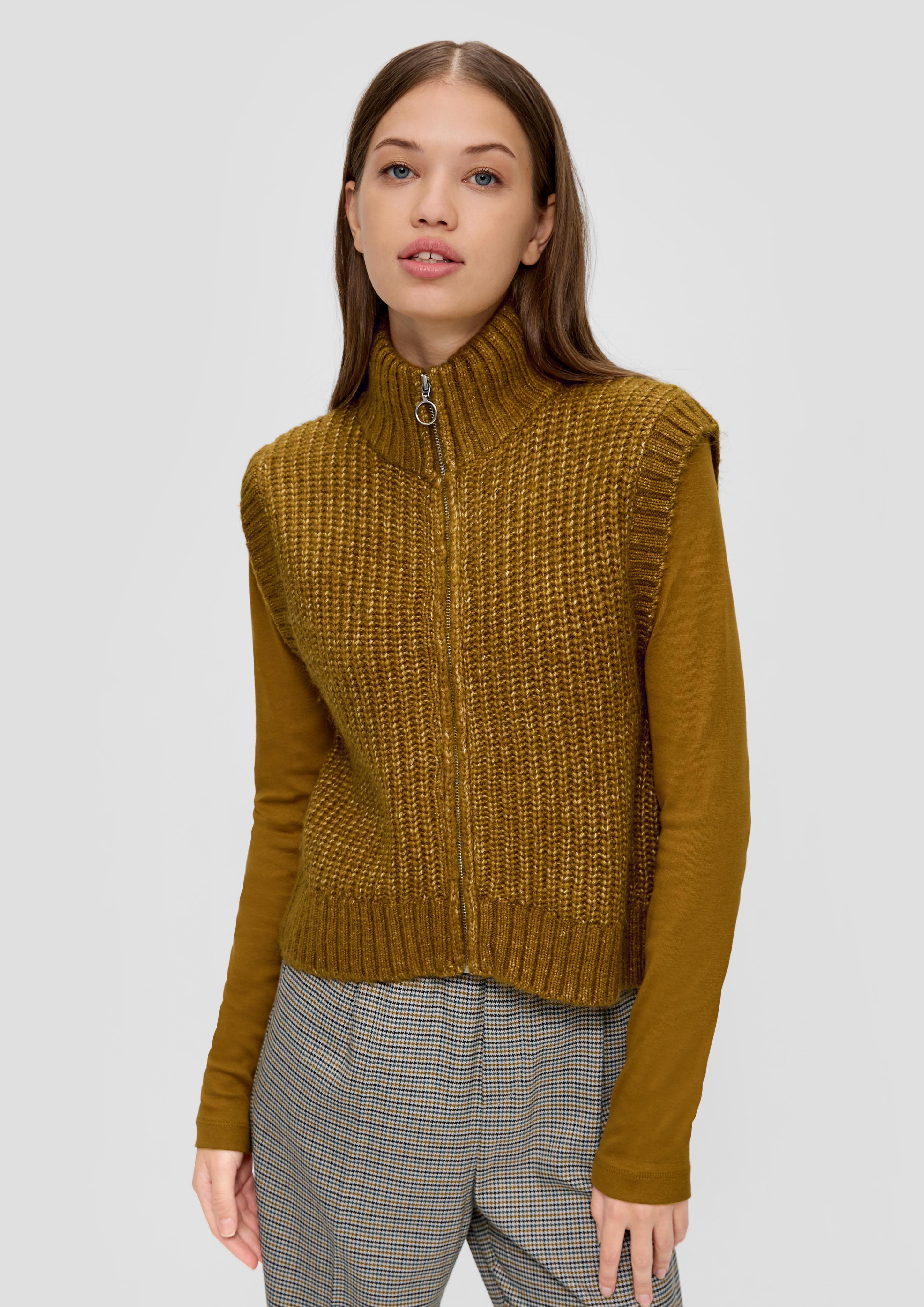 Strickpullunder aus Wollmix  2135333-77W0