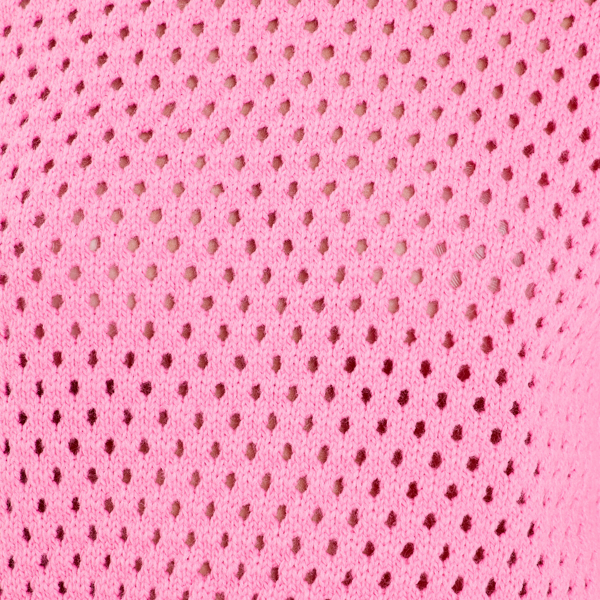 Pull manches courtes ajouré rose femme | Cache Cache