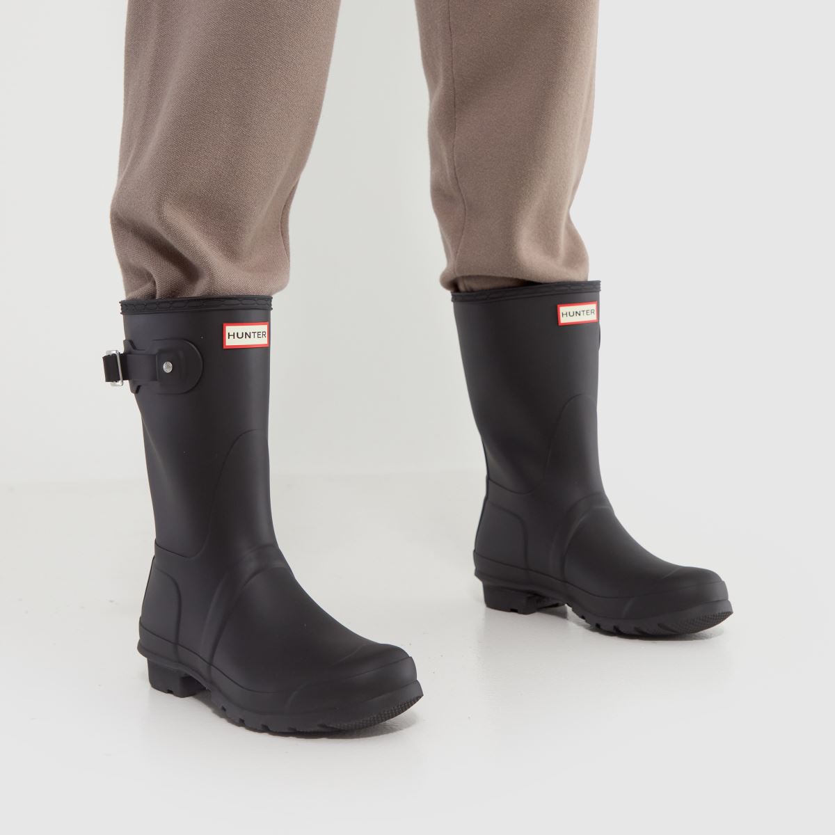 Originální krátké kozačky HUNTER BOOTS v černé barvě