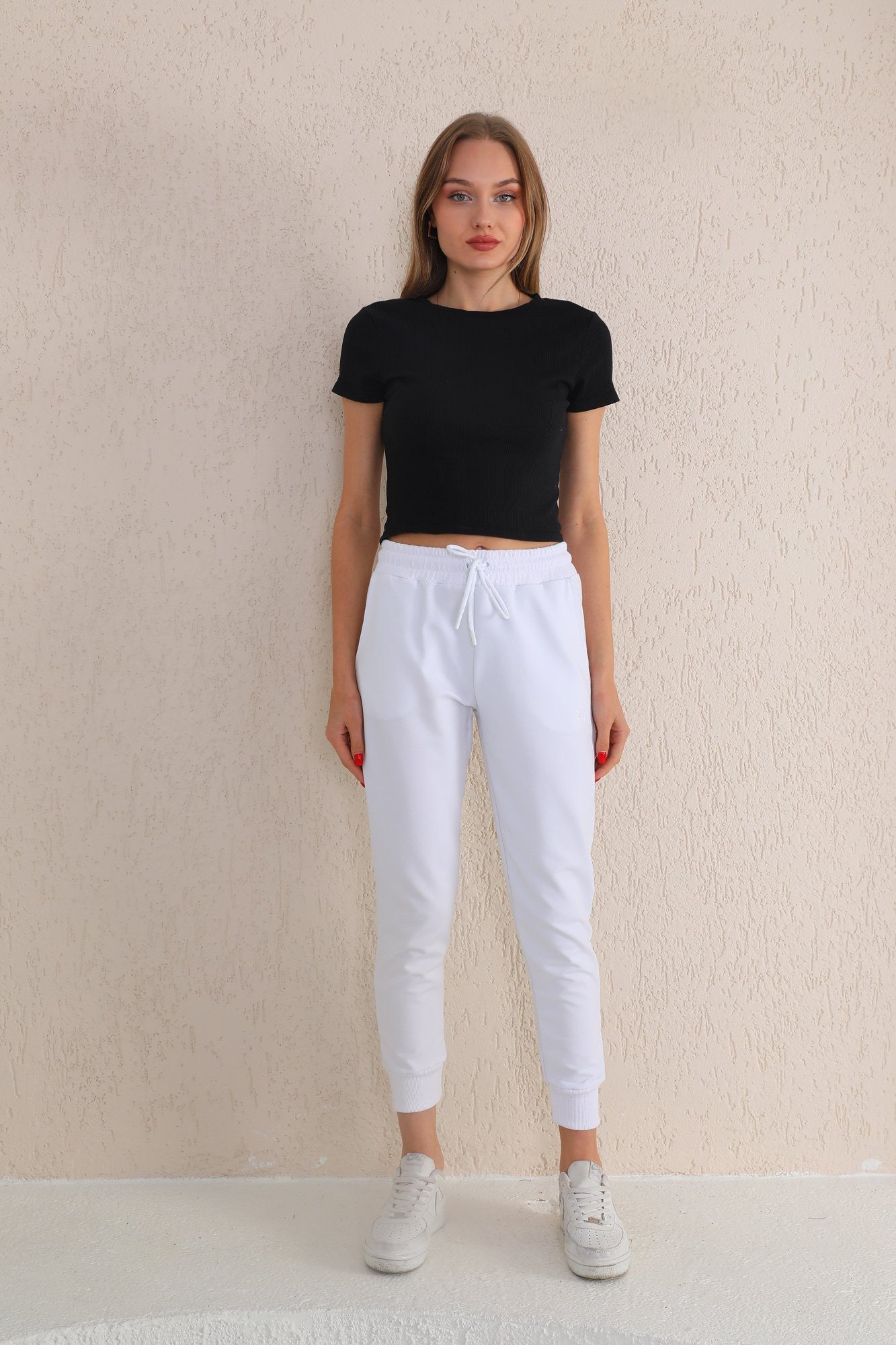 Bongual Loungehose Jogginghose mit Logostickerei Sweathose Basics